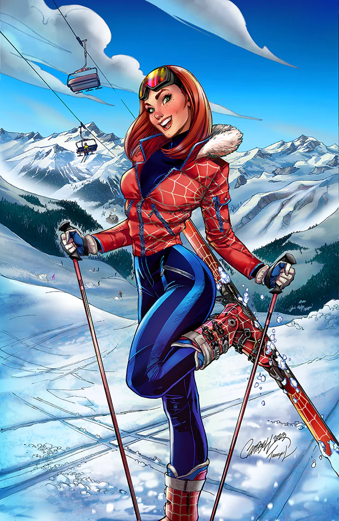 Amazing Spider-Man #40 "Ski Chalet" J. Scott Campbell Cover B INCENTIVE 1:100 virgin (2023)