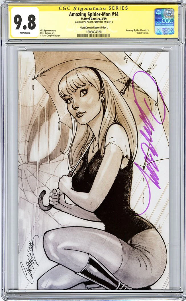 (ARCHIVED) (SOLD OUT) CGC 9.8 SS Amazing Spider-Man #14 cover L SDCC 2019 JSC