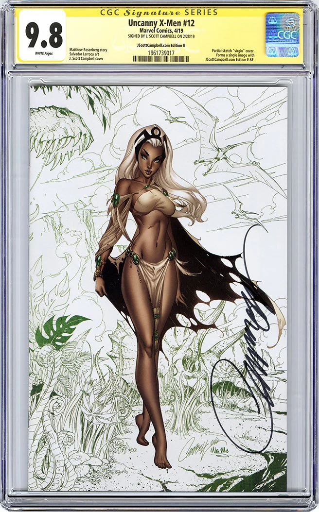 CGC 9.8 SS Uncanny X-Men #12 cover G J. Scott Campbell