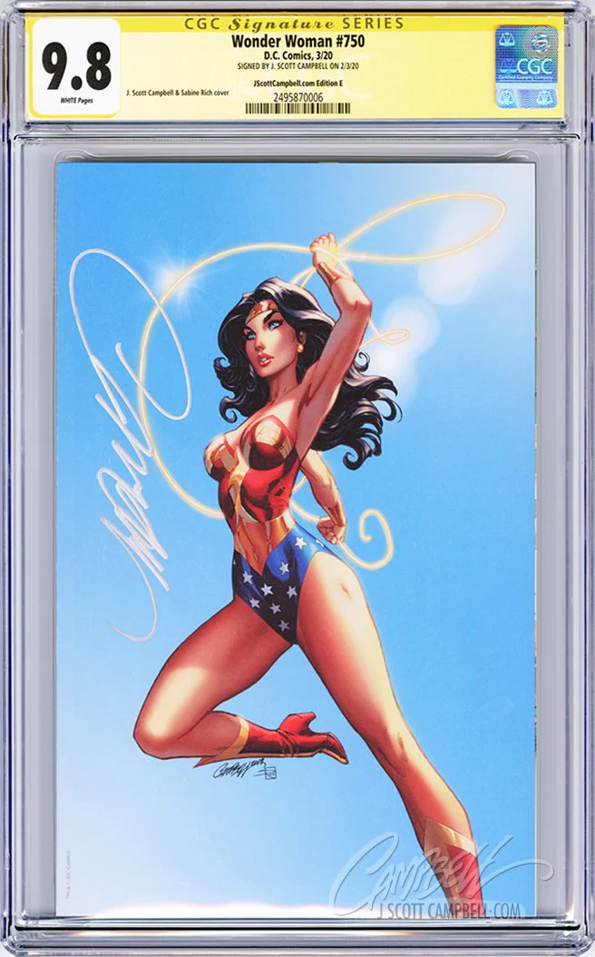CGC 9.8 SS Wonder Woman #750 cover E JSC