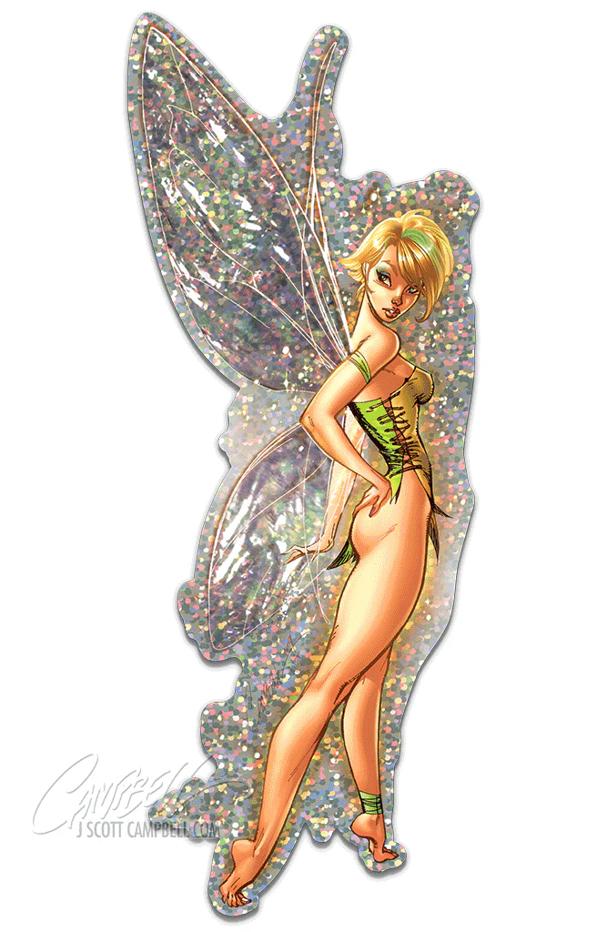FTF Tinkerbell (2010) Cover Art Glitter Sticker