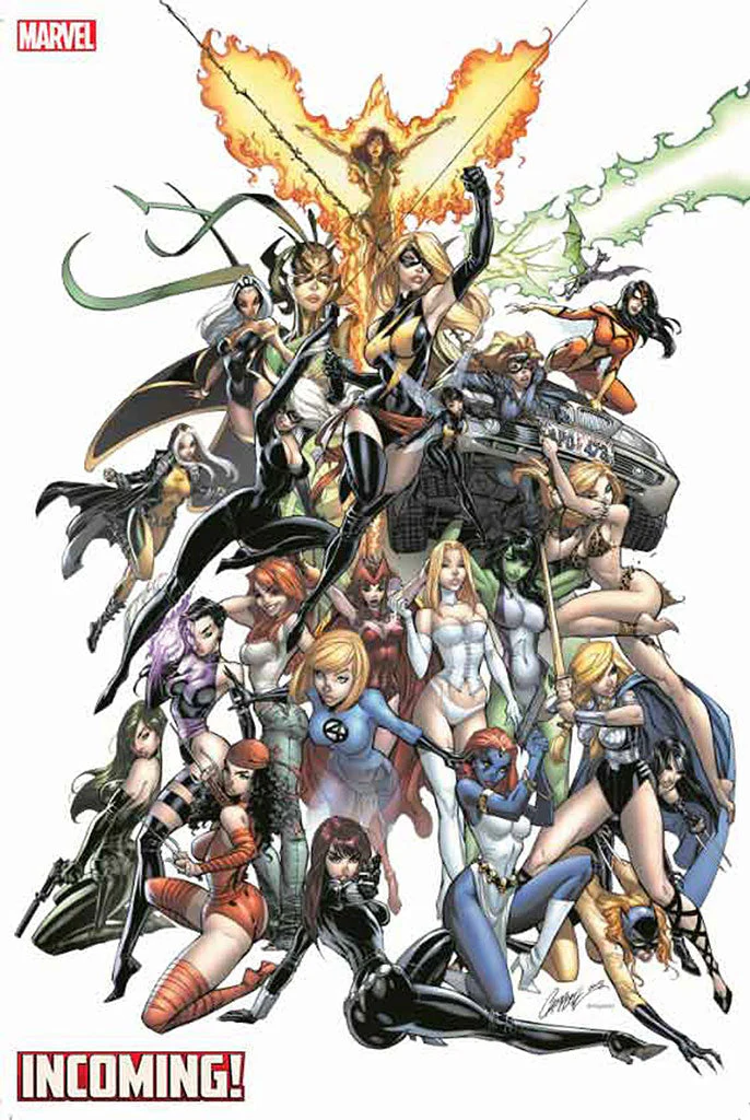 Incoming #1 INCENTIVE 1:500 Women of Marvel GEM J. Scott Campbell (2019) WHITE
