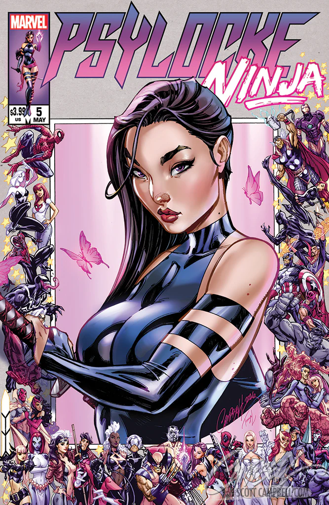 Psylocke: Ninja #5 [B] JSC Artist EXCLUSIVE (2026) Butterflies Border Cover