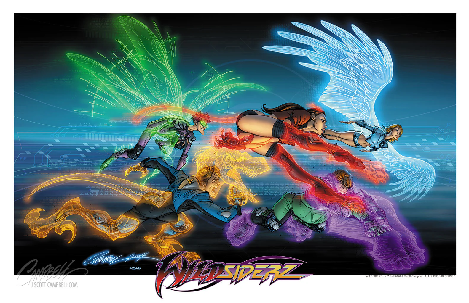 WildSiderz "Charge!" 2004 Print (11x17)